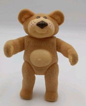 Vintage Poseable FURSKINS Flocked Bear Figure 1986 OAA Toy Bear Figure 5&quot; tall - £6.15 GBP