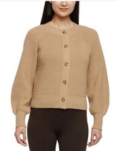 Banana Republic Womens Cardigan Tan Sweater Crewneck Balloon Long Sleeves - $44.99