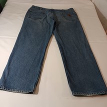 Carhartt Men's Blue Denim Jeans Measured Size 39×29 image 12