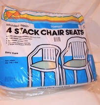 VTG 80&#39;s Chair Pad Set Of 4 Kmart Outdoor Patio Cushion 15” x 17” - NOS ... - $48.50