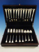 Newport Scroll by Gorham Sterling Silver Flatware Set 12 Service 48 Pieces - £3,438.12 GBP