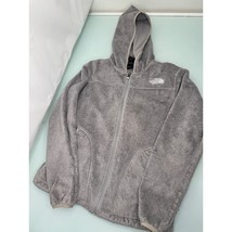 The North Face Women&#39;s Fleece Teddy Hoodie Jacket Gray Full Zip Medium M - $39.58