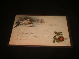  Vintage Antique 1918 Stork Bird Baby New Born congratulations postcard  - £10.27 GBP