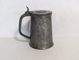 Vintage Beer Stein Royal Holland Pewter Daalderop Lidded KDM - £16.40 GBP