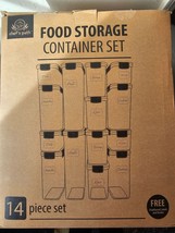 Chef&#39;s Path Kitchen Storage Box – Set of 14 Airtight Food Containers - $24.19