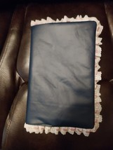 Ladies Bible Cover with Lace Trim, Inside Pockets To Slip Bible Front an... - $10.50