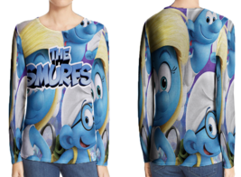The Smurfs T-Shirt Long Sleeve For Women - £17.42 GBP