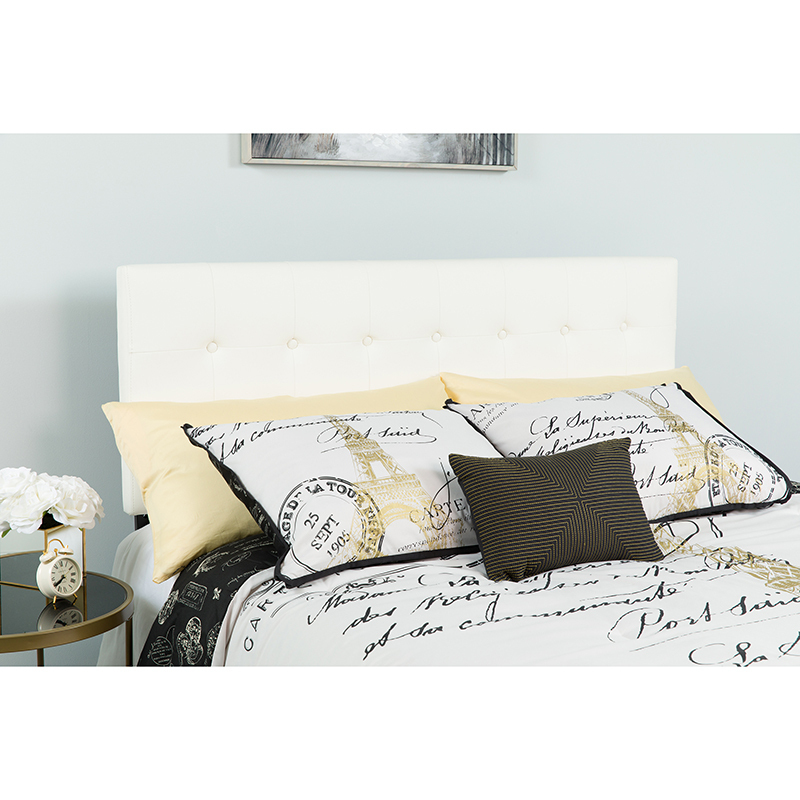 Full Headboard-White Vinyl HG-HB1705-F-W-GG