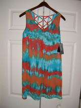 A. Byer Turqoise Orange Ladies Size Medium Dress (NEW) - £34.07 GBP