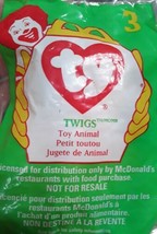 1998 TY Teenie Beanie Baby #3 Twigs Giraffe McDonalds Happy Meal Toy New Sealed - £7.83 GBP