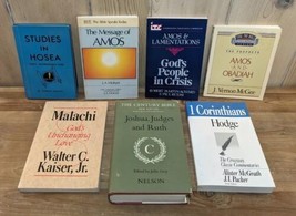 Lot of 7 Bible Books Studies Jesus Christian Amos Hosea Malachi Joshua Ruth VTG - £16.41 GBP