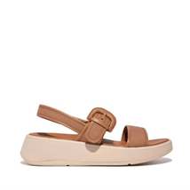 Women&#39;s Platform Buckled Leather Backstrap Sandal - £63.47 GBP