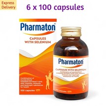 6 x 100&#39;s Pharmaton Capsules with Selenium &amp; Ginseng Extract Energy Booster - £192.50 GBP