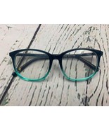 Glasses Women Men Computer Frame Teens Black Blue Gradient Square - £10.81 GBP