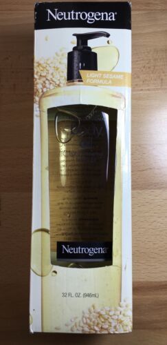 Neutrogena Light Sesame Formula Oil, 32.0 fl oz Brand New with Pump, Sealed Bot. - $44.55