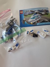 LEGO 7741 Town City Police Helicopter with Minifigure complete  - $12.00