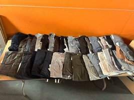 34 pairs vintage men’s dress pants Most wool cuffed pleated 31-36 x 28-32 - £155.70 GBP