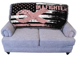 Pure Country Weavers Breast Cancer Awareness - Pink Ribbon American Flag, 61X36 - $64.99