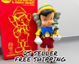 9.8 in&quot; For Kaws Fans Pinocchio Décor Vinyl Figure Collections Designer Toy Doll - £85.10 GBP