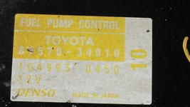 Toyota Electric Fuel Pump Computer Control Module Relay 89570-34010 image 4