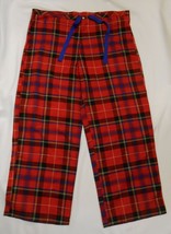 Ralph Lauren Men's Lounge Pajama Pants Plaid Red Blue Pony Logo Xl - £27.93 GBP