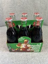 Coca-Cola 1989 Christmas Bottles 6 Pack Of Replica 1923 Coca-Cola Bottles Santa - £34.36 GBP