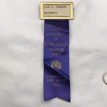 American Legion Department Of North Dakota 1961 Name Tag Ribbon John A. Johnson - £7.95 GBP