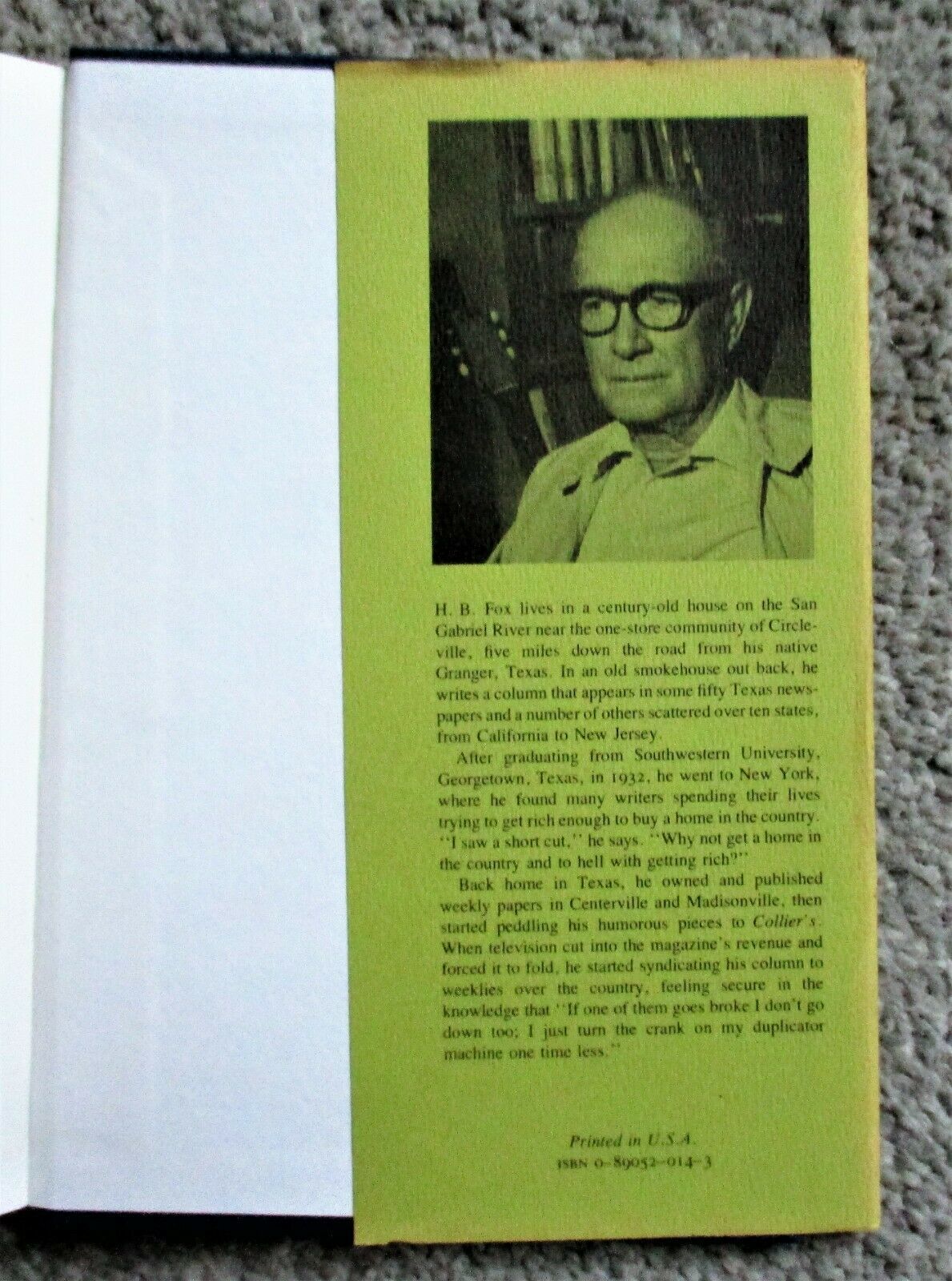 THE 2000-MILE TURTLE (1975) H.B. Fox SIGNED Madrona Press HC 2nd Print - Humor Item image 7