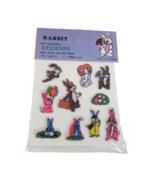 VINTAGE 1983 LAURIE IMPORT THREE 3 DIMENSIONAL PUFFY ANIMAL RABBIT STICK... - £29.57 GBP