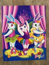 Vintage Lisa Frank 3 Ring 2 Pocket Folder Ballerina Bunny Unused Stuart ... - $49.49