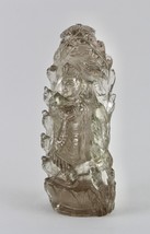 Spiritual Natural Smoky Quartz Lord Radha Krishna 3895 Ct Gem Statue Hom... - £670.40 GBP