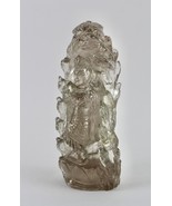 Spiritual Natural Smoky Quartz Lord Radha Krishna 3895 Ct Gem Statue Hom... - €742,50 EUR