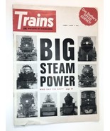 Trains Magazine June 1968 Big Steam Power Locomotives Train Speed Analysis  - $12.00