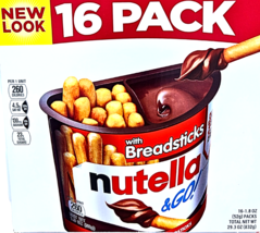 Nutella and Go Hazelnut Spread + Breadsticks 16x1.8 Ounce Cups EXP 01/2026 - $28.84