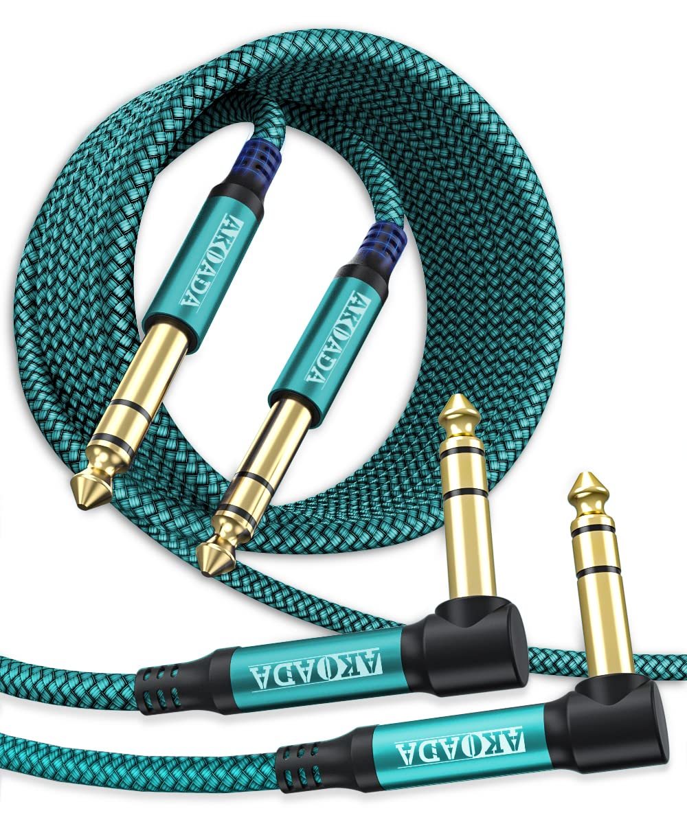 Akoada 1/4 Inch Instrument Cable 10 Ft 2Pack, 6.35Mm 1/4 Trs Balanced, （... - $41.99