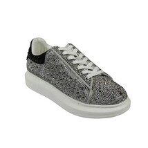 Men's Dressy Sneaker Shoes STEVE MADDEN Micro Suede Stones Icebox Silver image 9