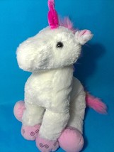 Animal Alley UNICORN Plush RARE Pink White JUMBO Stuffed Horse Pony Love... - £30.59 GBP