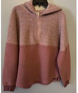 Victorias Secret Pink Sherpa Jacket Womens Size Medium - $284.80 MXN