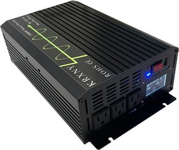 Krxny 1000W Pure Sine Wave Power Inverter 12V Dc To 110V 120V Ac 60Hz Wi... - $142.92