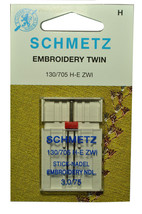 Schmetz Sewing Machine Twin Embroidery Needle 1737 - $7.95