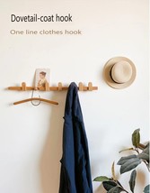 Cherry wood wall-mounted hanger - £55.30 GBP