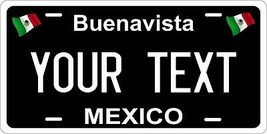 Buenavista Black Mexico License Plate Personalized Car Bike Motorcycle - £8.63 GBP+