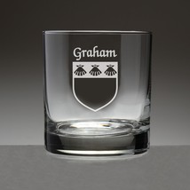 Graham Irish Coat of Arms Tumbler Glasses - Set of 4 (Sand Etched) - £53.76 GBP