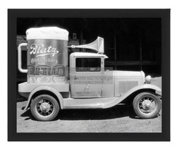 Blatz Beer Truck Vintage Americana Automobilia 1930s 8X10 B&amp;W Framed Photo - $24.99