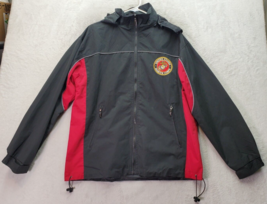 Cheneral Windbreaker Jacket Mens Medium Multi US Mariens Hooded Logo Ful... - $35.14