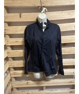Kyodan Black Zip Up Jacket Woman&#39;s Size Large Exercise Workout Activewea... - £27.37 GBP