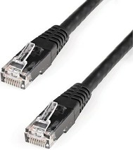 StarTech.com 10ft CAT6 Ethernet Cable Black CAT 6 Gigabit Ethernet Wire 650MHz 1 - £20.05 GBP