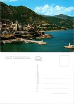 France French Riviera Monaco Principality Monte Carlo Port Marina VTG Postcard - £7.51 GBP