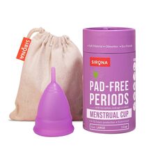 Sirona Reusable Menstrual Cup for Women - Large with Pouch | - $18.44
