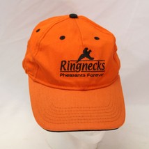 Ringnecks Pheasants Forever Orange Snapback Trucker Hat Cap Baseball  - $32.33